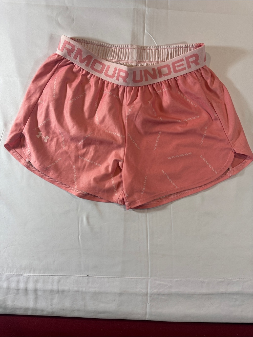 Under Armour Coral Pink Women's Athletic Shorts